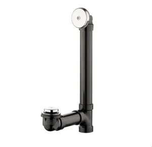 Everbilt Easy Touch 1-1/2" Schedule 40 Black ABS Pipe Bath Waste &Overflow Drain - Picture 1 of 9