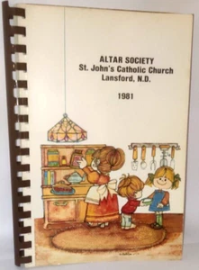 Vtg Altar Society Cookbook St John's Catholic Church 1981 Lansford ND - Picture 1 of 6