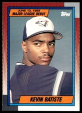 1990 Topps Major League Debut 1989 10 Kevin Batiste Blue Jays  Baseball Card