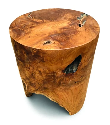 Solid Teak Root Side Table 40cm - Handmade - Indoor & Outdoor - Image 1 of 4