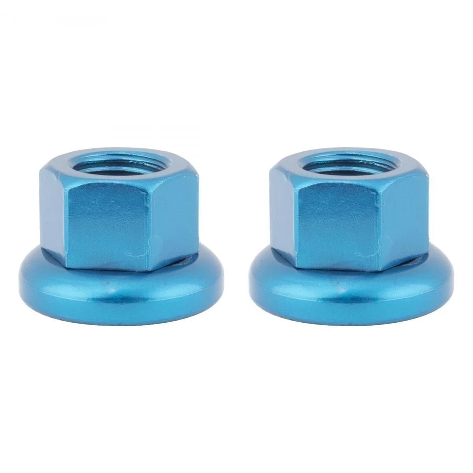 Origin8 Cr-Mo Hub Axle Nuts, M10 x 1.0, Blue - Image 1 of 1