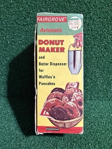 Vintage Fairgrove Automatic Donut Maker & Batter Dispenser Pure Aluminum - Picture 1 of 5