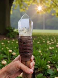 Varita de cristal de cuarzo XL 1 lb 9,9 oz. - Imagen 1 de 4