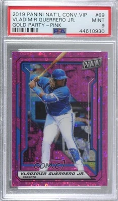 2019 National Convention VIP Pink Prizm /50 Vladimir Guerrero Jr PSA 9 Rookie RC - Image 1 of 2