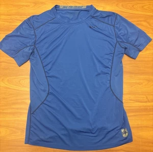 Camisa de Combate Nike Pro Para Hombre Azul Mediana Dri Fit Ajustada Manga Corta Compresión - Imagen 1 de 6