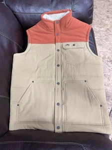 Simms Men's Cardwell Vest - Size M - Color Clay Camel - New  - Picture 1 of 5
