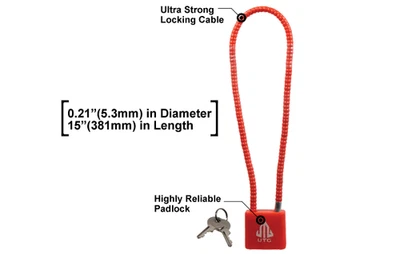 UTG Universal Pistol Rifle Shotgun Firearm Cable Lock California Approved - Image 1 of 4