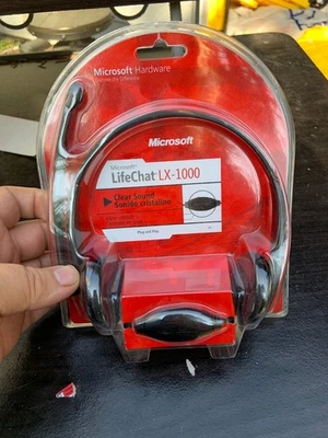 Microsoft LIFECHAT LX-1000 Black Headband Headsets - Image 1 of 4