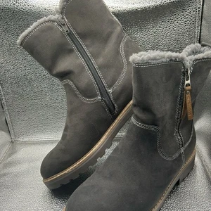 Bench Gray Julie Faux Suede Boots Women's Size 10 - Picture 1 of 12