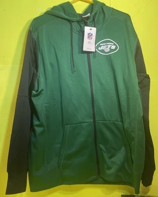 New York Jets 成人 大号 Nike Thermo Fit 拉链连帽夹克 XL 码 — 第 1/4 张图片