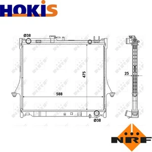 RADIATOR ENGINE COOLING 53055 FOR ISUZU 4JJ1/4JH1-TC4JJ1E4C-L 4cyl D-MAX I - Picture 1 of 6