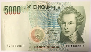 ITALIE - 5000 LIRE (1985) - Billet de banque (TTB) - Foto 1 di 2