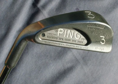 Left Hand Ping Karsten 2 # 3 Iron Original Steel Shaft - Image 1 of 3