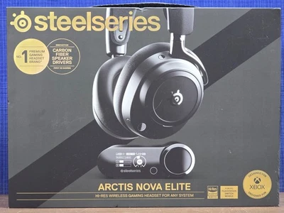 SteelSeries HS32 Arctis Nova Elite Hi-Res Wireless Gaming Headset - Obsidian - Image 1 of 4