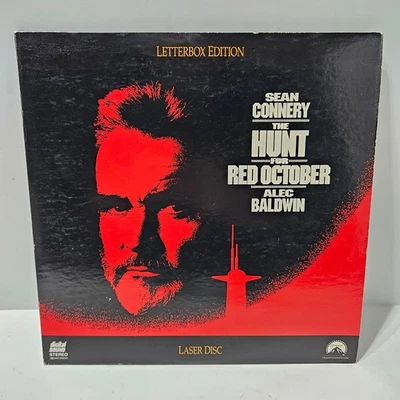 The Hunt for Red October LaserDisc Movie Sean Connery Alec Baldwin Letterbox - Image 1 of 4