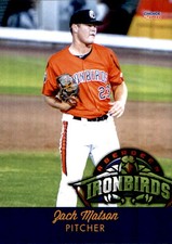 2018 Aberdeen IronBirds Choice #20 Zach Matson Sherwood Creighton Missouri Card
