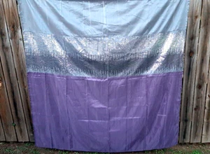 Lush Decor Night Sky Sequin Shower Curtain, 72" x 72", Gray & Eggplant Purple - Picture 1 of 9