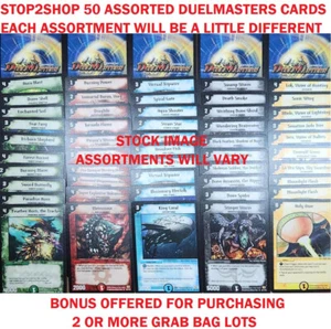 (gb-DM50) DUELMASTERS 50 Assorted ENGLISH Grab Bag Card Lot - CHECK FREE BONUS* - Picture 1 of 4