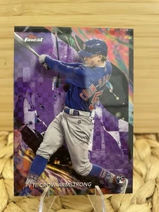 2024 Topps Finest Pete Crow Armstrong RC Purple Checkerboard Refractor /99 Cubs - Picture 1 of 2