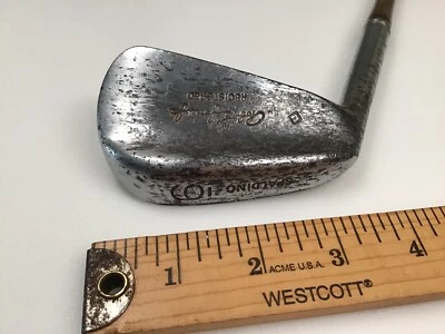 Spalding Robert T Jones Jr Registered 6 Iron LH 38.5” Pyratone Shaft Leahter Gri - Image 1 of 4