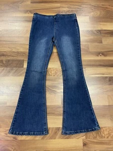 Chelsea & Violet Girls XL Flare Jeans Pull On Cute - Picture 1 of 4
