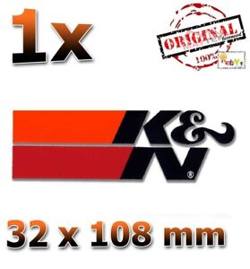 K&N Die Cut Motorsport Schwarz 32x108 Aufkleber Sticker Autocollant Étiquette KN