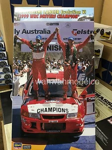Hasegawa 1/24 Mitsubishi Lancer Evolution 6 1999 WRC Drivers' Champion Model Kit - Picture 1 of 2