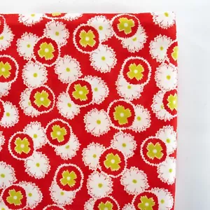 Figs Shirtings Jelly & Jam Barn Red by Fig Tree for Moda Quilting Floral 17x44 - Picture 1 of 3