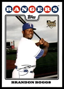 2008 Topps Updates & Highlights Brandon Boggs #UH111 Rookie RC Texas Rangers - Picture 1 of 2