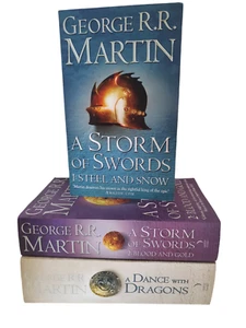 George R R Martin song of ice and fire storm swords 1 & 2 a dance with dragons - Picture 1 of 7
