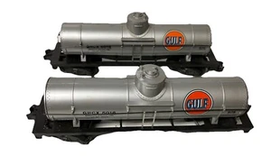 American Flyer 2 GULF Tanker Tank Car GRCX 5016 w/Diecast Frame Ex Condition - Picture 1 of 6