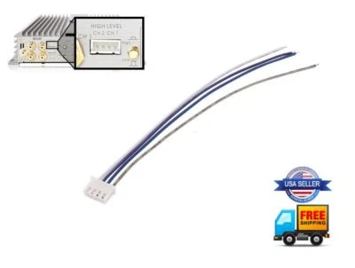 Speaker High Level Input Plug 4-Pin Harness KENWOOD Amplifier KAC-5207