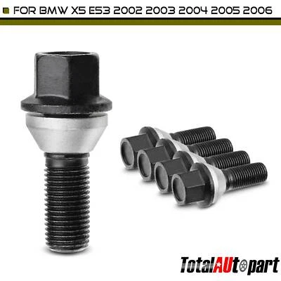 5x New M14-1.5 Wheel Lug Bolt for BMW E53 X5 2002-2006 36136756298 Front or Rear - Image 1 of 4
