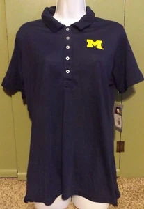 Damas M 8/10 Michigan Wolverines University of Michigan Mujeres-Camisa Polo Nuevo con Etiquetas - Imagen 1 de 1