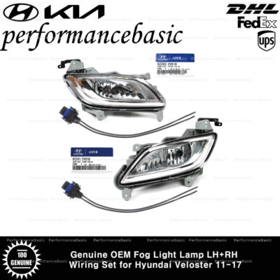 Juego de cableado de luz antiniebla izquierda+derecha original OEM para Hyundai Veloster 11-17 Foto 1 de 4