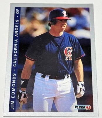 Tarjeta de novato final Fleer de Jim Edmonds 1993 #F-181 Foto 1 de 2