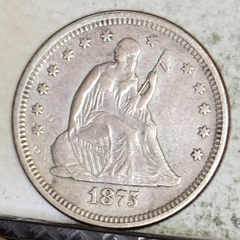 1875-S Liberty Seated Quarter - XF Details (#45895) Cover