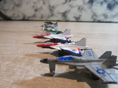 Lot of 6 Diecast Airplane  P-51, Spitfire, Eurofighter(2), FA-18(2) Scale Varies - Image 1 of 4