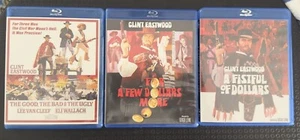 Man with No Name, For A Few Dollars More, Good Bad & Ugly Kino Blu-ray Trilogy - Picture 1 of 5