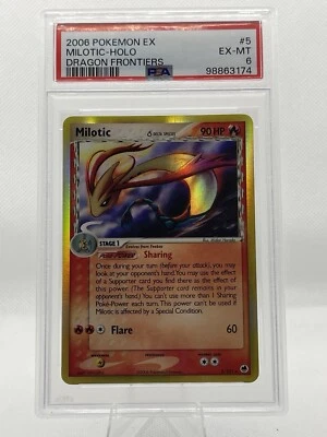 2006 Pokemon Dragon Frontiers EX Milotic- Holo 5/101 PSA 6 EX-MT DELTA SPECIES - Image 1 of 2