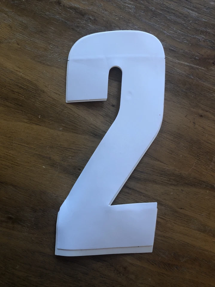 "Calcomanías de número blancas #2 para bicicleta BMX de colección - pegatina de vinilo BMX MX de 6""" Foto 1 de 2