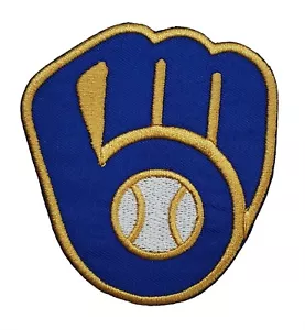 Milwaukee Brewers Glove World Series MLB Baseball Embroidered Iron On Patch - Picture 1 of 3