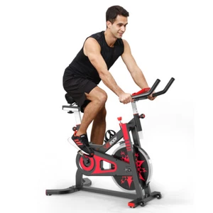 Exercise Bike Indoor Cycling Stationary Bicycle Home Gym Cardio Workout - Picture 1 of 8
