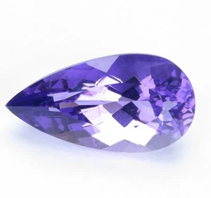7.08Cts Unique 100% Natural Amethyst Pear Shape 18.4x9.7mm Collection Gem - Picture 1 of 4
