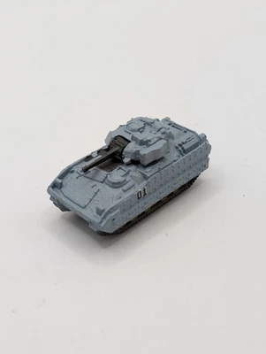 Micro Machines Military M2A2 Bradley IFV Tank Galoob LGTI 1994 Light Grey Camo - Image 1 of 4