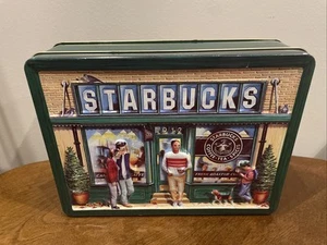 STARBUCKS Cookie Tin 1999 Seattle Pike Place Market coffee shop collectible - Picture 1 of 7
