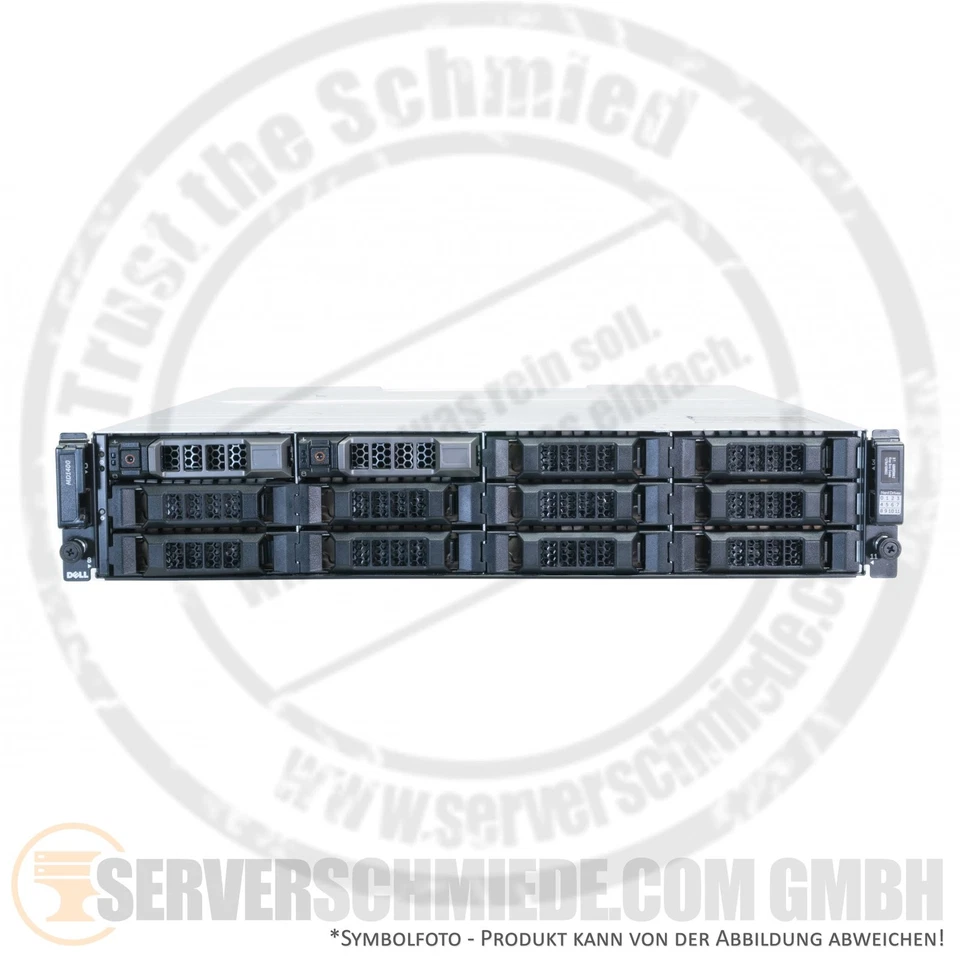 Dell MD1400 SAS 12G Storage Shelf 12x 3,5" LFF 2x JBOD Controller 2x PSU 19" 2U - Bild 1 von 4