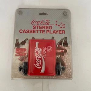 VTG 1989 Coca Cola Stereo Cassette Tape Player w/ Headphones SEALED - Picture 1 of 3