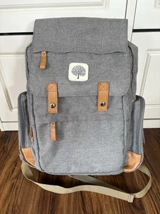 Parker Baby Co. Large Diaper Backpack Birch Bag - Gray - Picture 1 of 15