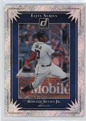 2019 Panini Donruss Elite Series Rapture Ronald Acuna Jr #ES1 - Image 1 of 2